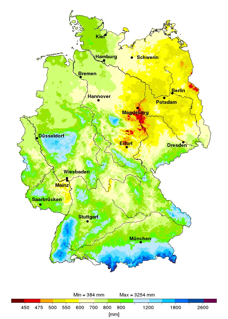 Wo Regnet Es Am Wenigsten In Deutschland